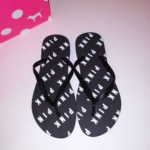 victoria secret pink flip flops